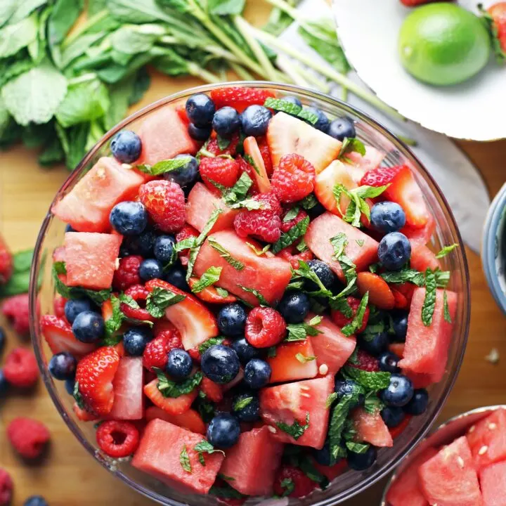Watermelon Berry Summer Salad