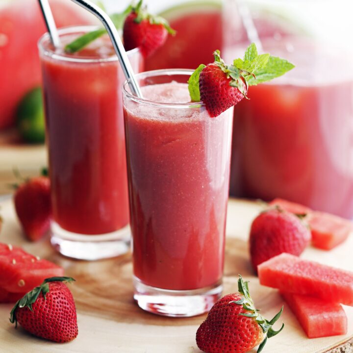 Fresh Watermelon Strawberry Soda