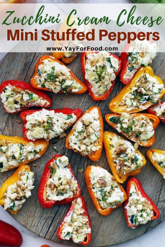 Zucchini Cream Cheese Mini Stuffed Peppers Yay! For Food
