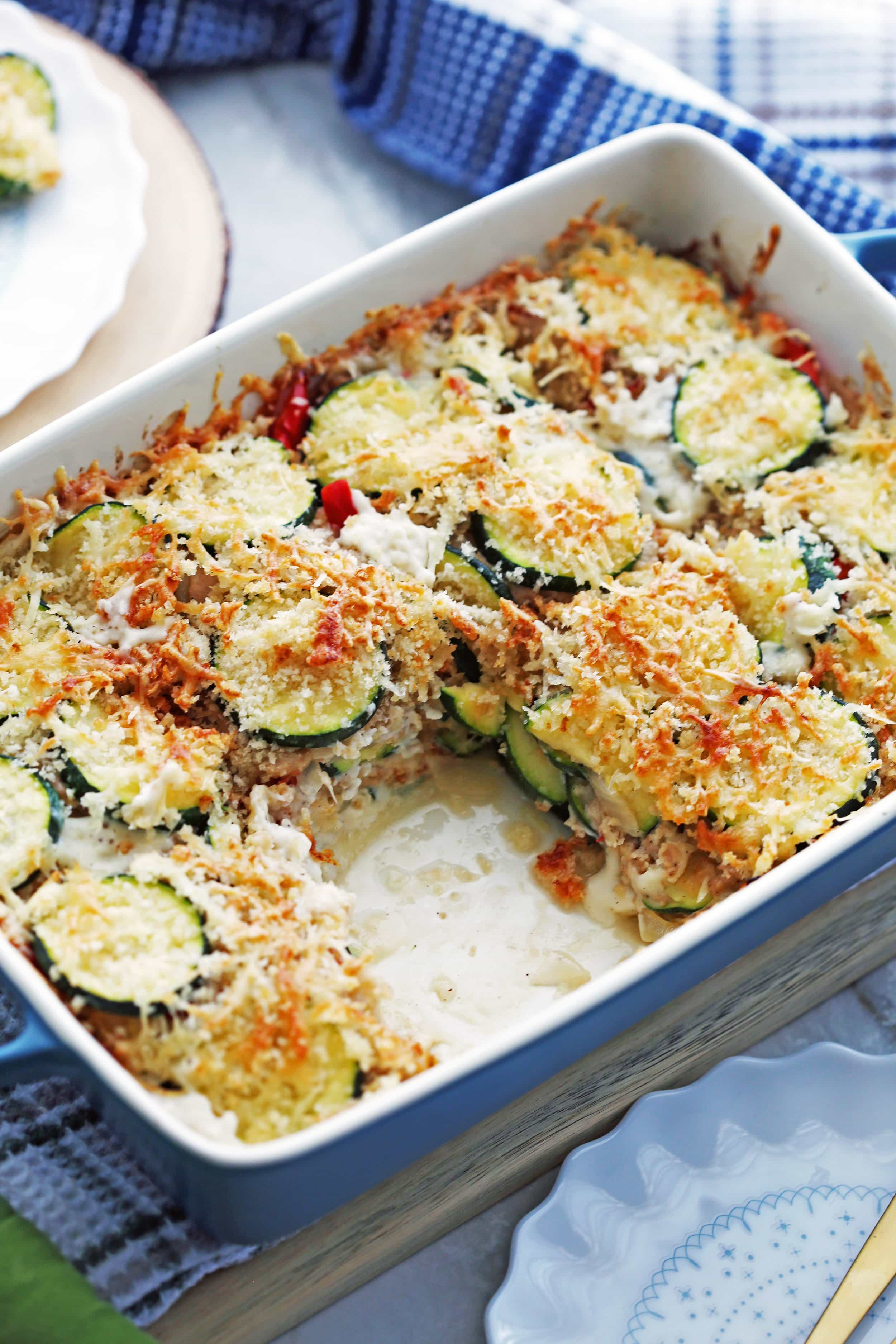 Zucchini Gratin with Gruyère and Panko Breadcrumbs - Yay! For Food